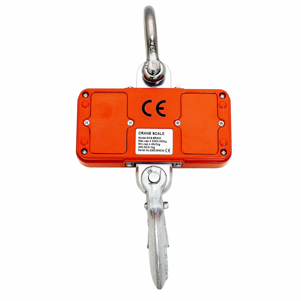 Digital Crane Scale 500lb 200kg Heavy Duty Compact Hanging Scale LED Display E40024