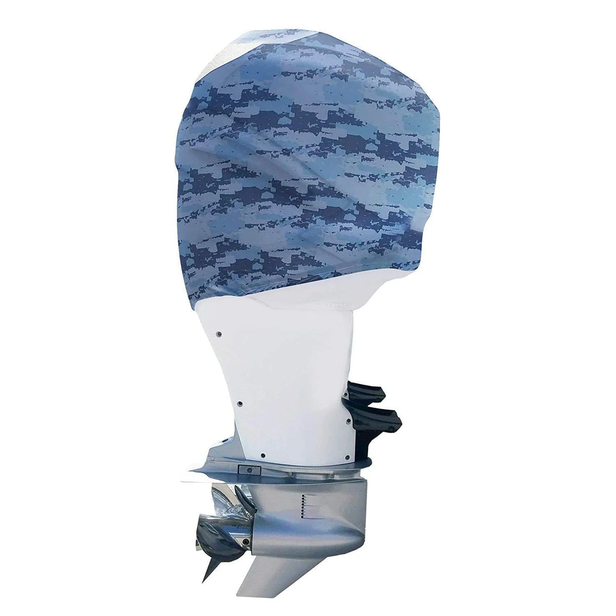 Blue Digital Camo Outboard Motor Cover C7841