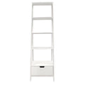 4 Shelf Wooden Ladder Bookcase with Drawer P389