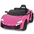 Pink 12V Electric Ride on Car with Lights MP3 A4130