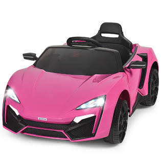 Pink 12V Electric Ride on Car with Lights MP3 A4130