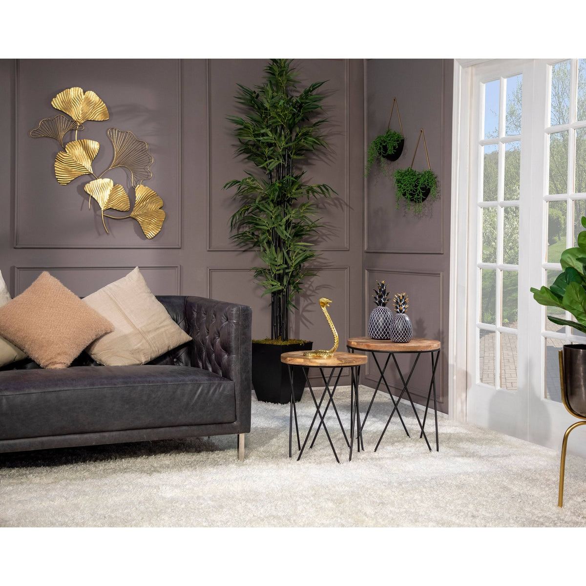 Gold Metal Petal Wall Decor J9453