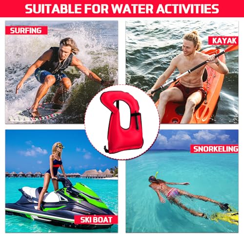 4 Pcs Inflatable Snorkel Vest W7014