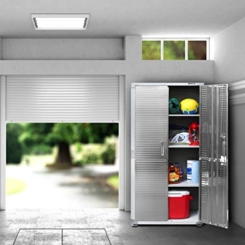 Solid Steel Lockable Metal Storage Cabinet with Adjustable Shelves U4473