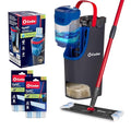 Flat Mop System with Reusable Microfiber Mop Pad V1452