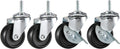 Set of 4 Black Heavy Duty Caster Roller Wheels Y792