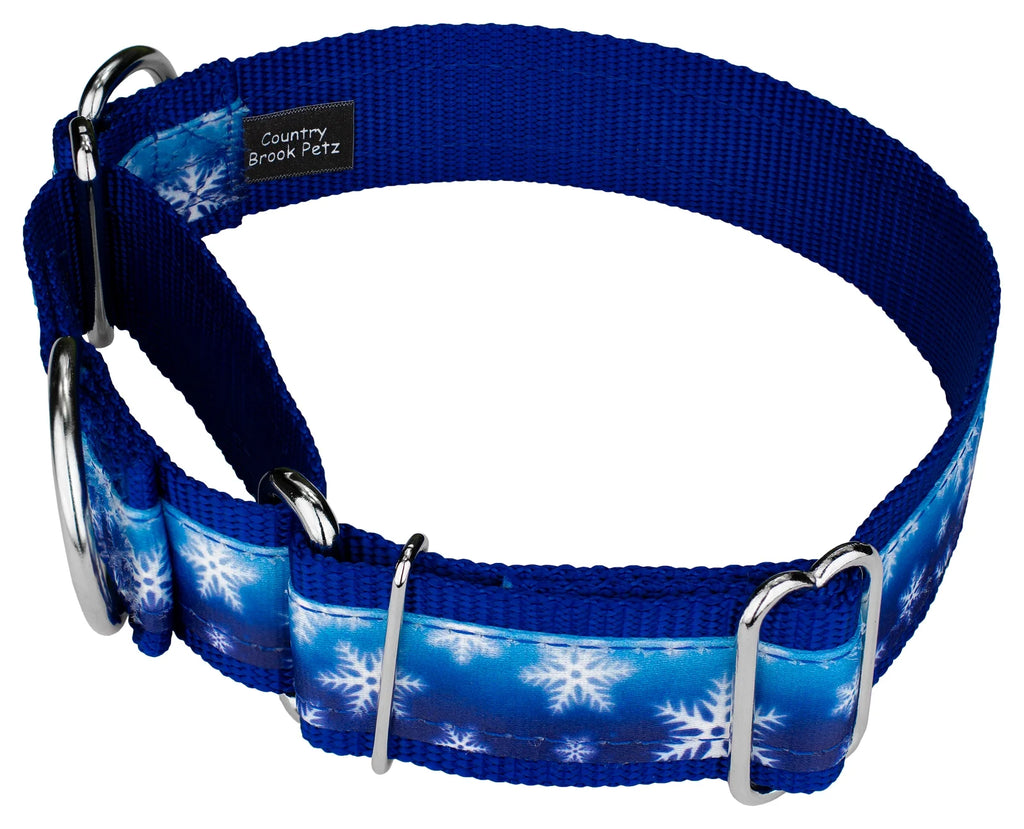Winter Wonderland Martingale Dog Collar, 1 1/2 inch, Large H62737