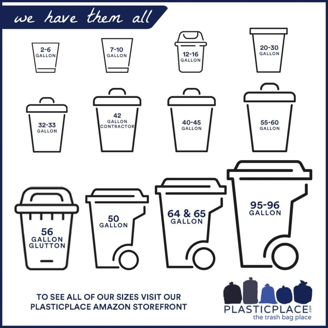 50 Count Black Trash Bags on Rolls P5708