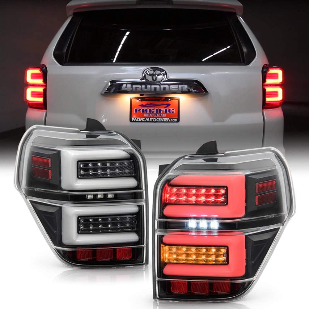 Black Housing Full LED Tube Tail Lights Q586