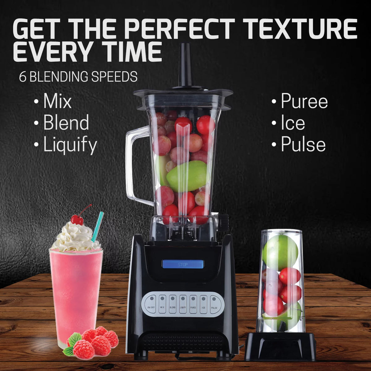 1000 Watt Black Countertop Blender Z820