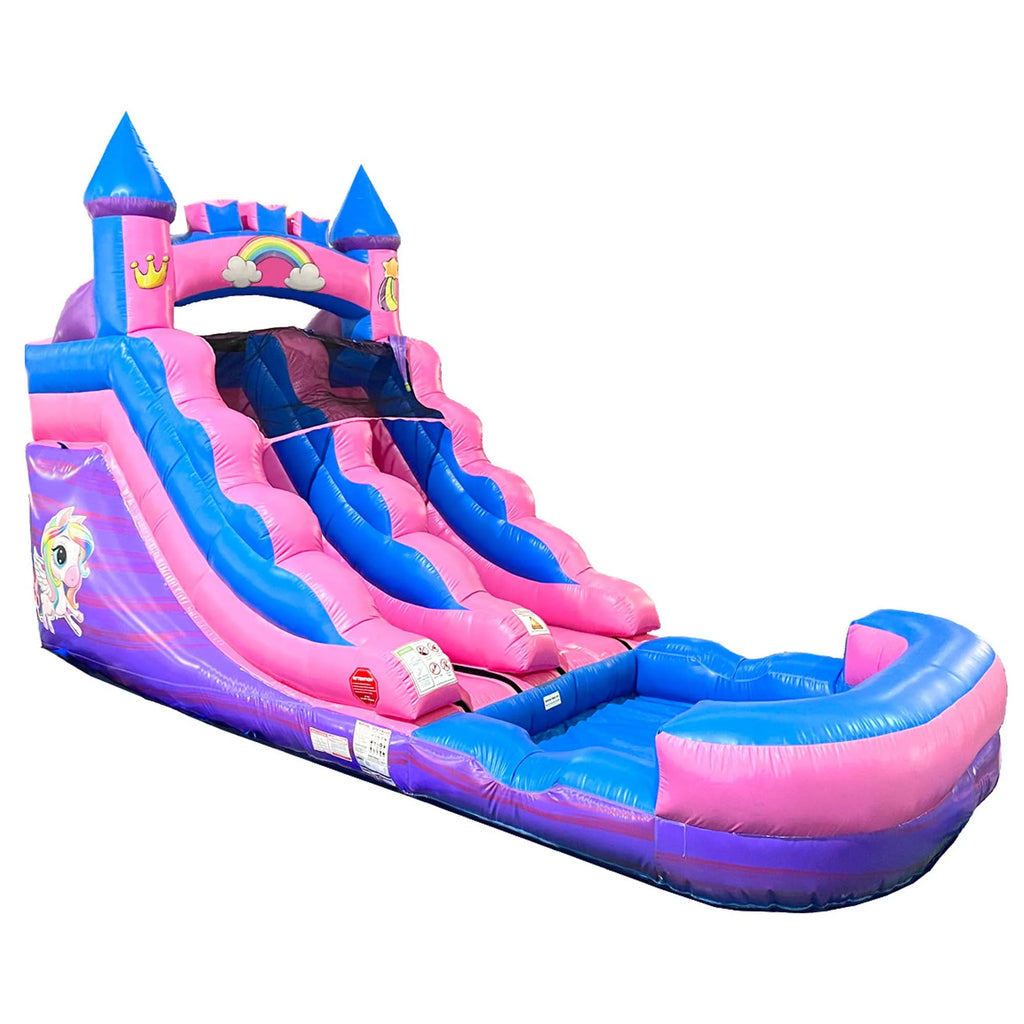 Pink Unicorn Inflatable Water Slide F933