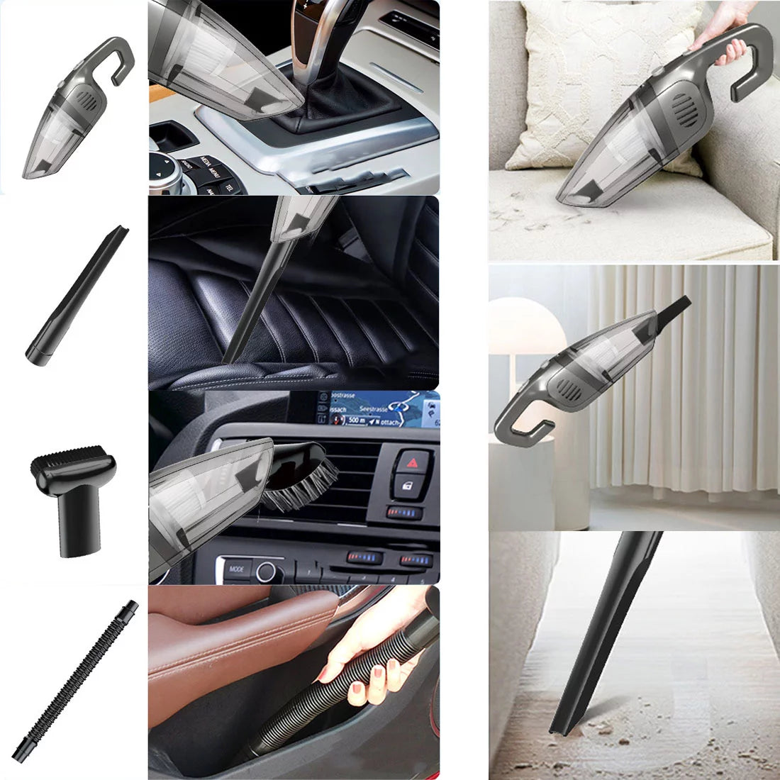 Hand Held Vacuum, 2200mAh Lightweight Cordless Vacuum Cleaner, Grey L7894