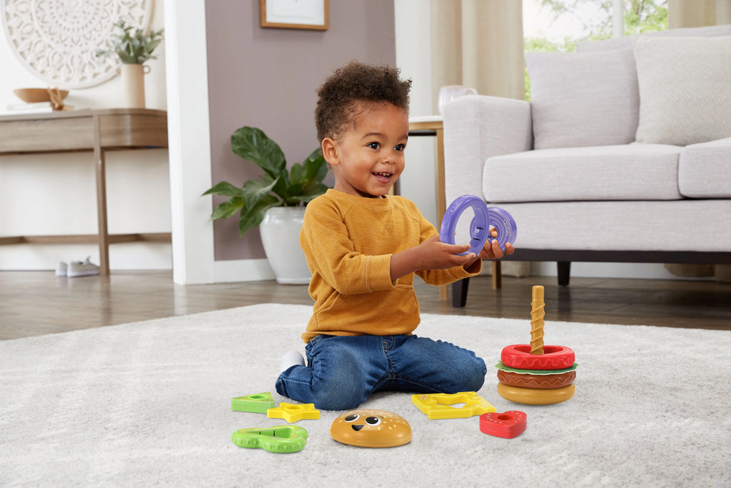4-in-1 Learning Hamburger Stacking Baby Toy F4214