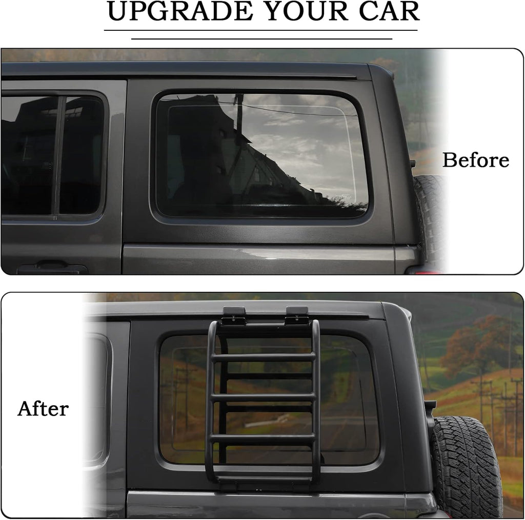 Aluminium Alloy Rear Window Ladder Car Body Functional Decoration Accessories P58957
