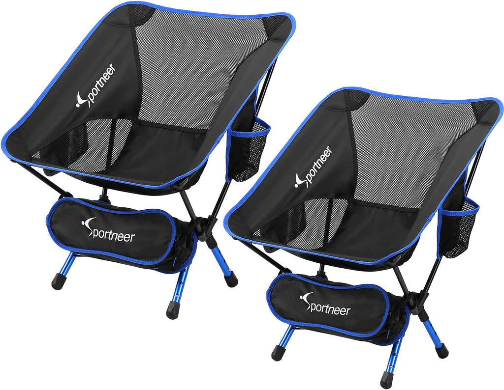 Camping Chair 2 Pack Ultralight Compact Folding Chair with Carry Bags W942192