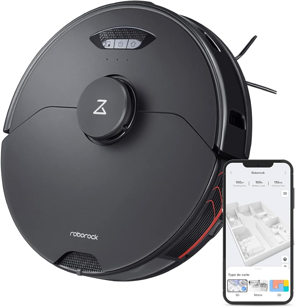 Robot Vacuum and Sonic Mop with 5100Pa Suction J11533