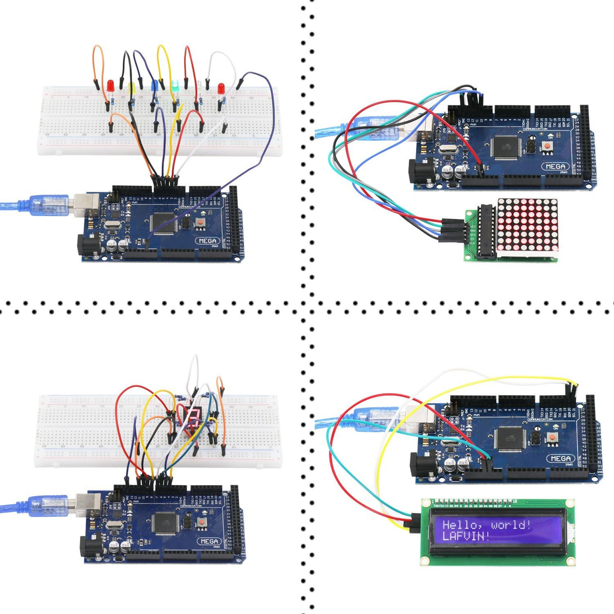Mega 2560 Project Starter Kit with Tutorial Compatible with Arduino IDE Pack of 2 G8899
