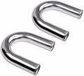 2.5" OD 180 Degree Universal Aluminum Intercooler Intake Pipe 63mm Length 600mm Pack of 2 S72673