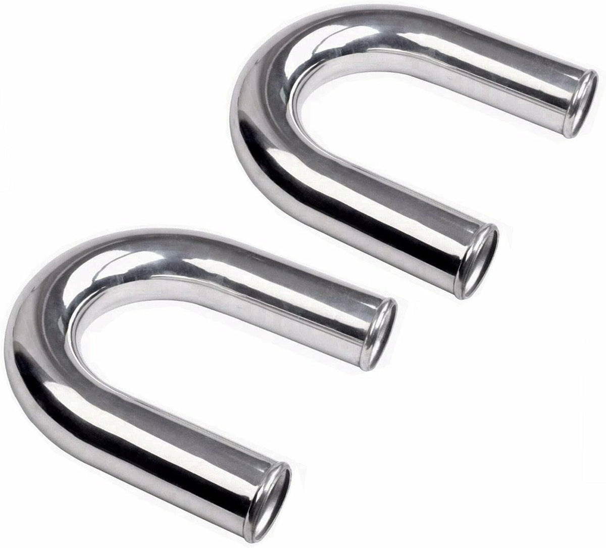 2.5" OD 180 Degree Universal Aluminum Intercooler Intake Pipe 63mm Length 600mm Pack of 2 S72673