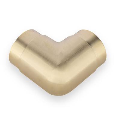 Satin Brushed Brass 90 Degree Flush Elbow Fitting C75293