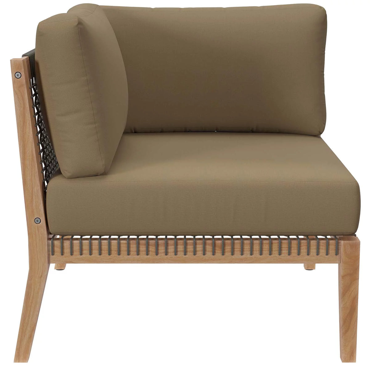 Teak Wood 4-Piece Sectional Sofa Y17220