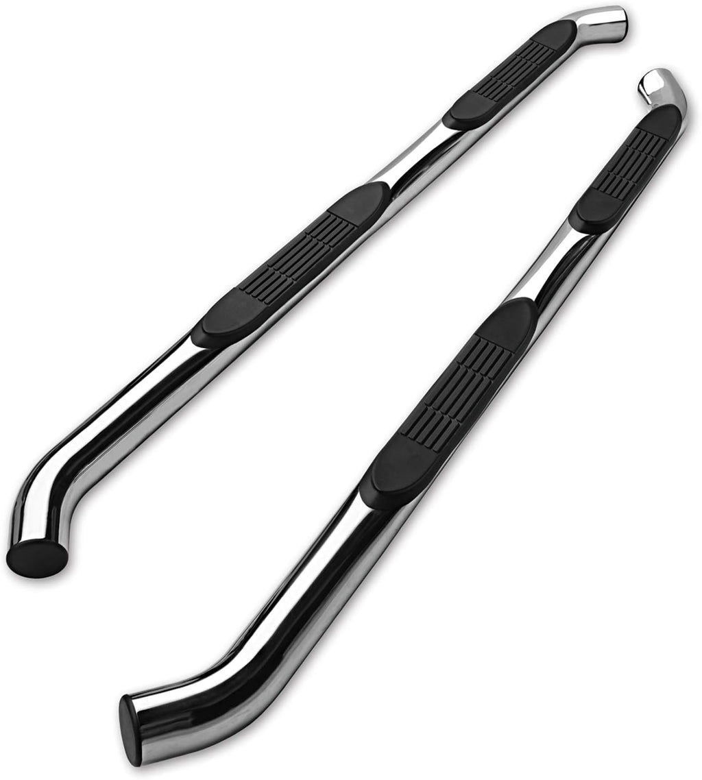 3” Texture Black Side Bars for Toyota Tacoma Double Cab Truck B11552