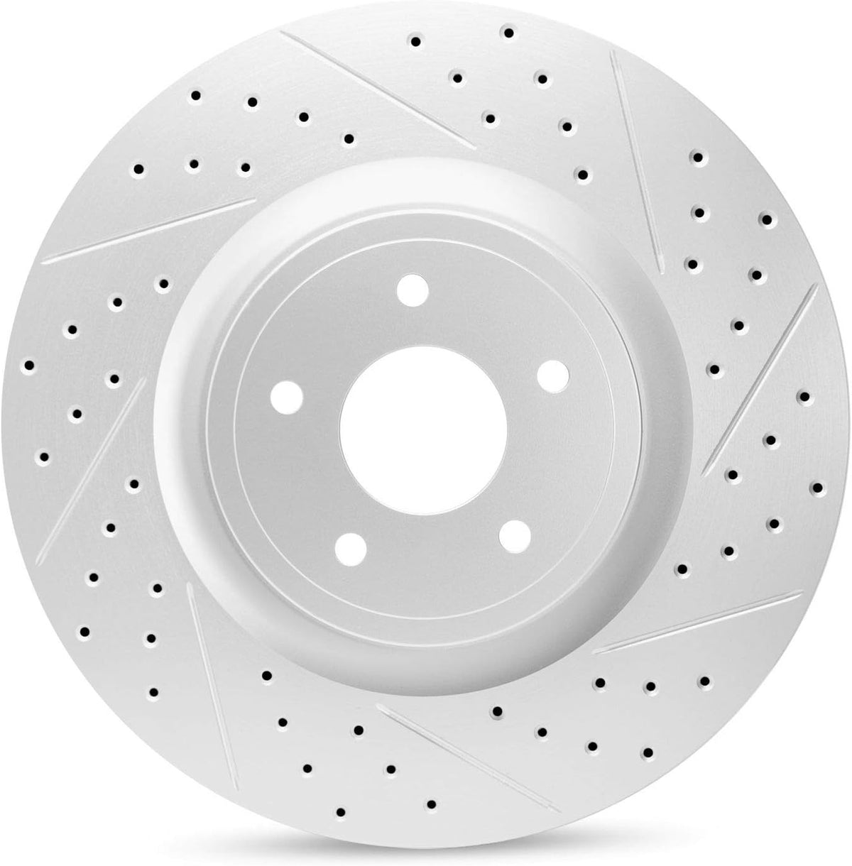 Carbon Geomet Drill/Slot Brake Rotors Kit + Ceramic Brake Pads O812
