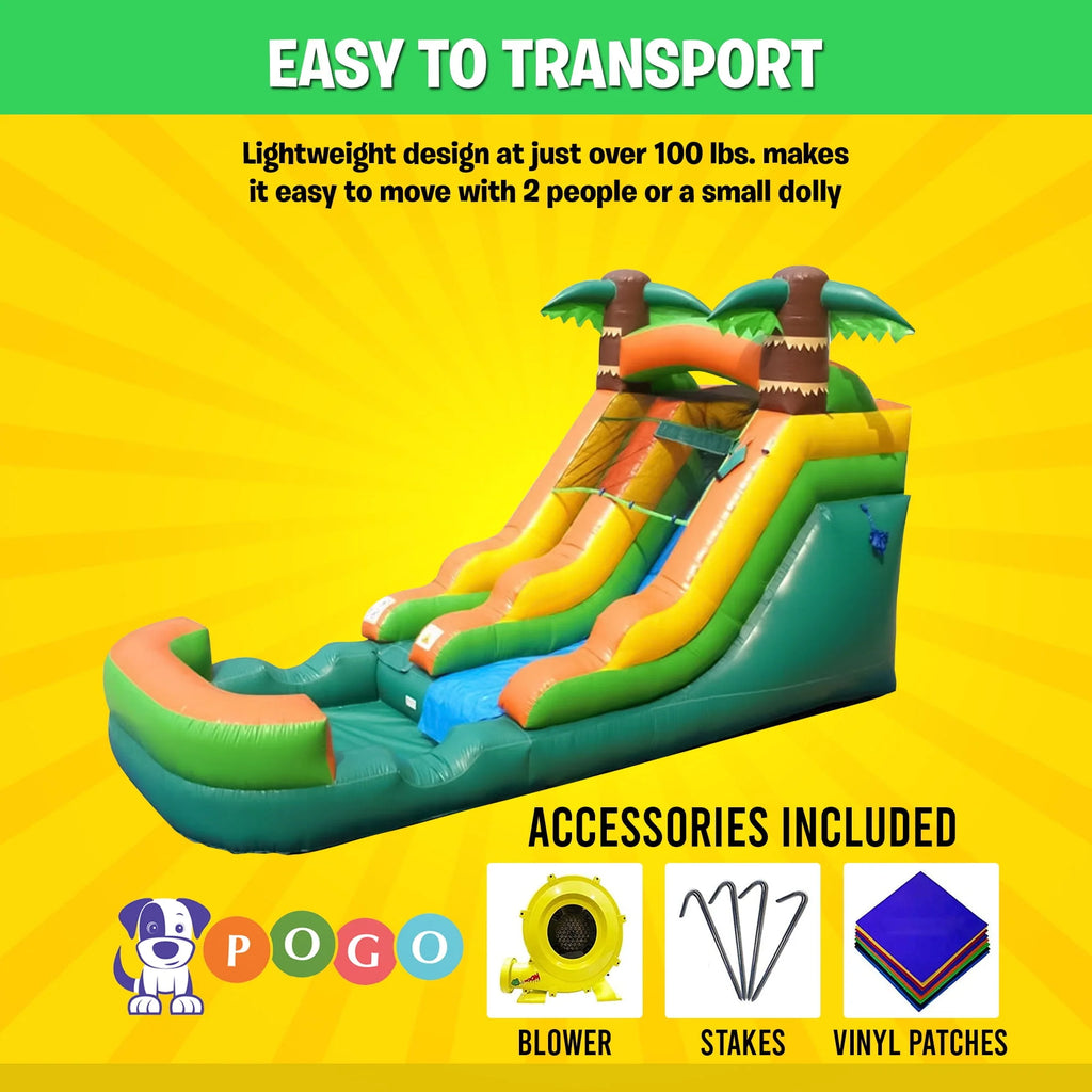 Pink Unicorn Inflatable Water Slide F933