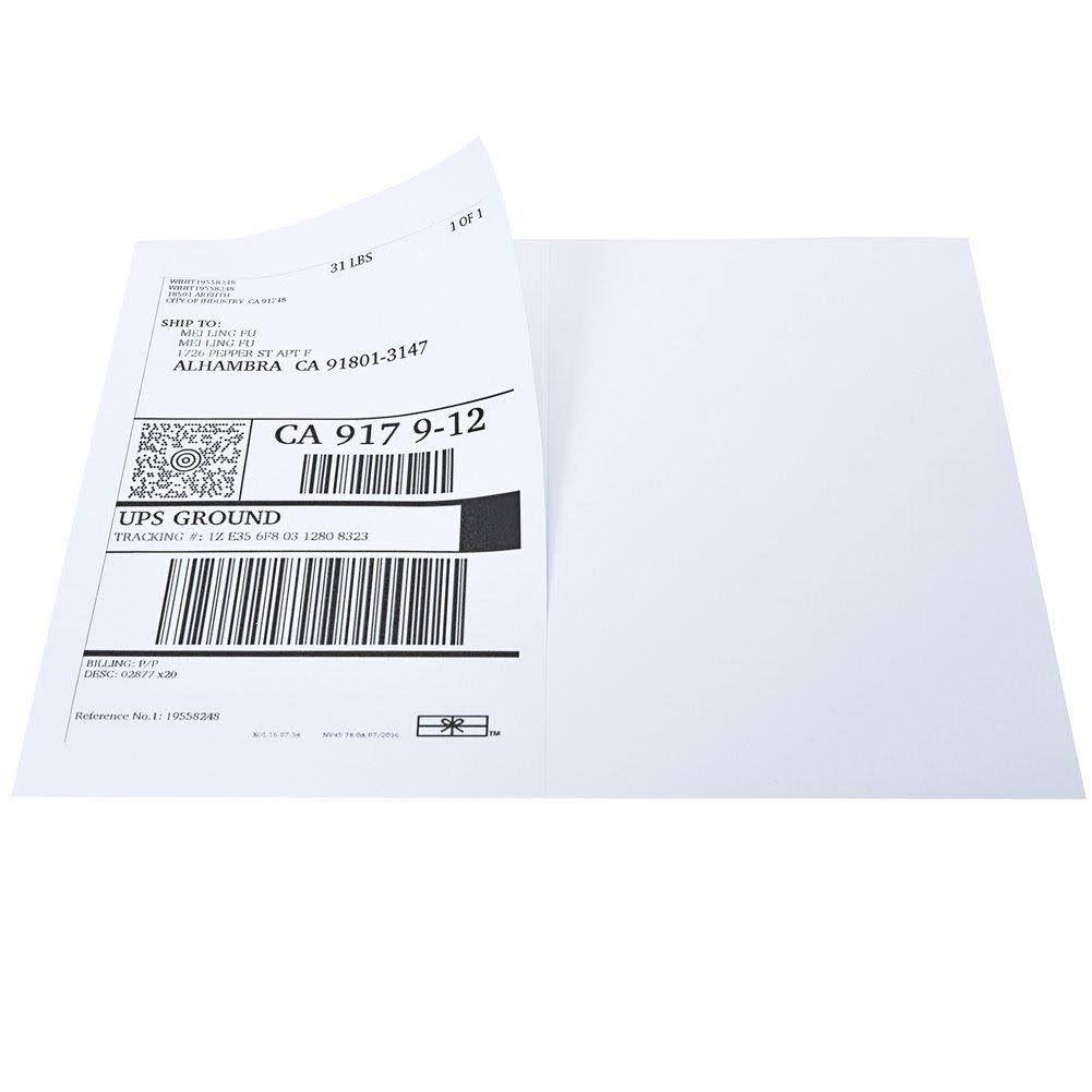 Half Sheet Laser/Ink Jet Shipping Labels, 1000 Pack G7582
