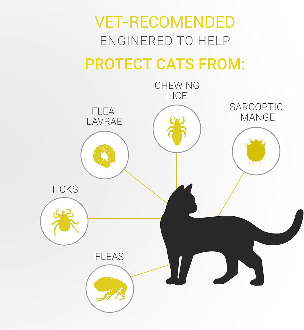 Flea and Tick Collar for Cats, 13 inch, 8 Month Protection O2453