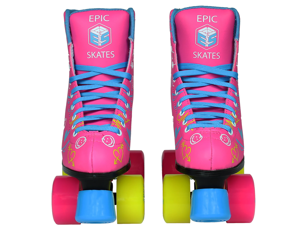 Blush Quad Roller Skates - Size 8 S7459