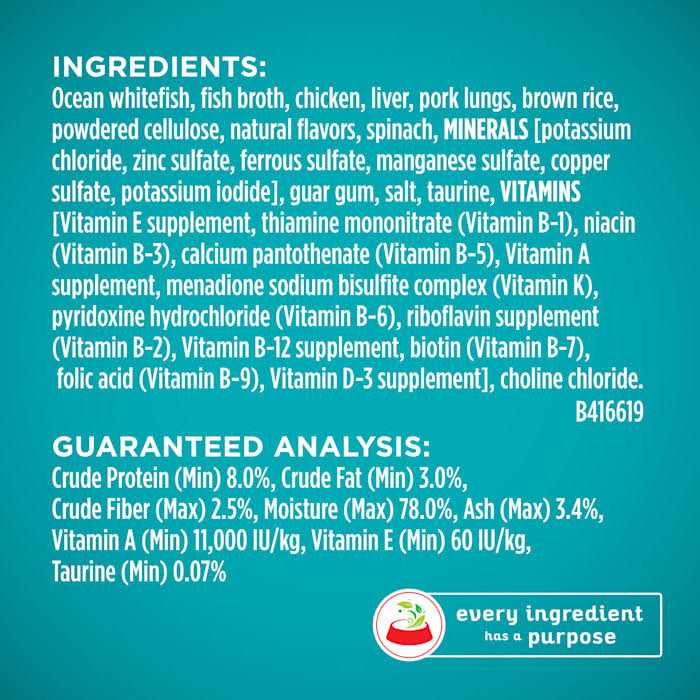 High Protein Whitefish & Rice Wet Cat Food C354815