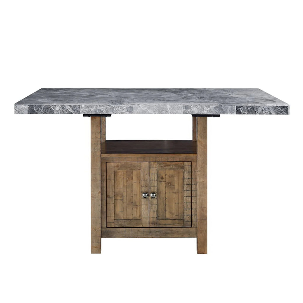 Gray Marble Counter 8-Piece Dining Set C21857
