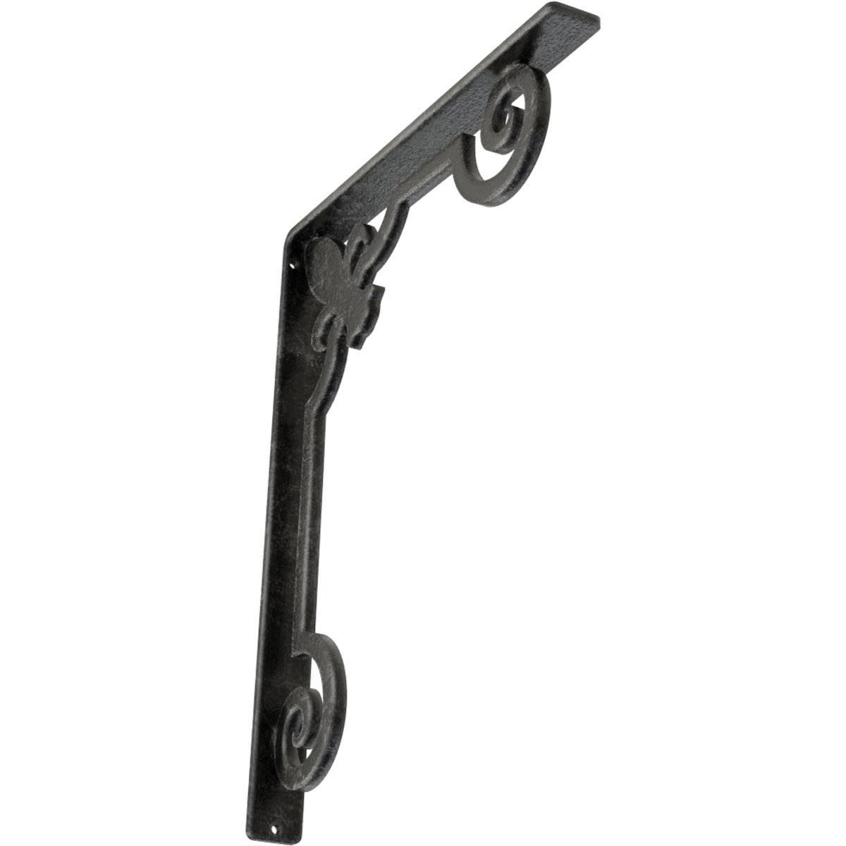 Wrought Iron Bracket Antiqued Silver P831