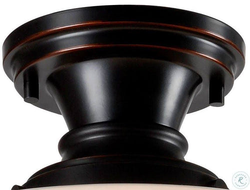 1 Light Flush Mount Oil Rubbed Bronze O241491