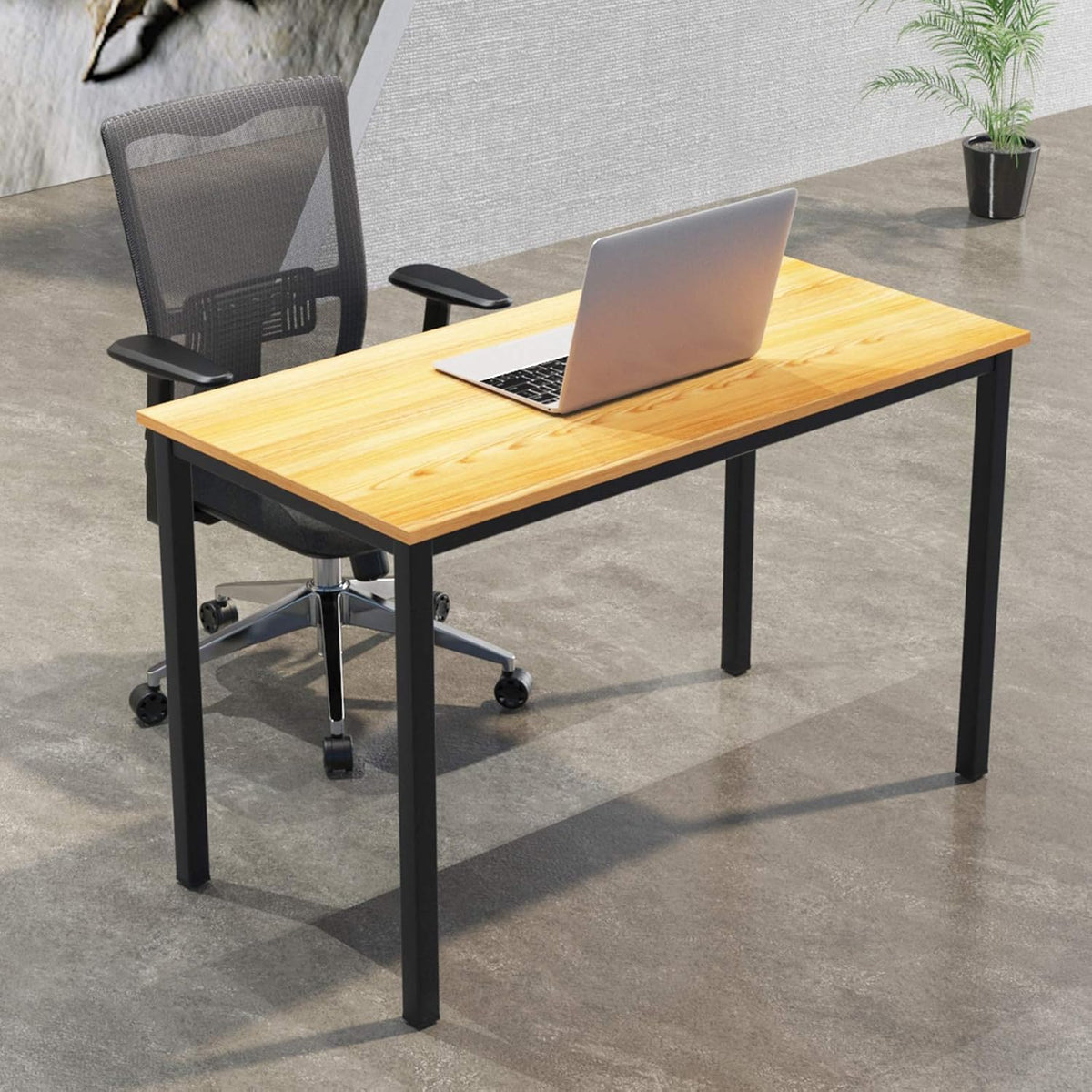 55 inches Walnut Office Desk Computer Table I8533