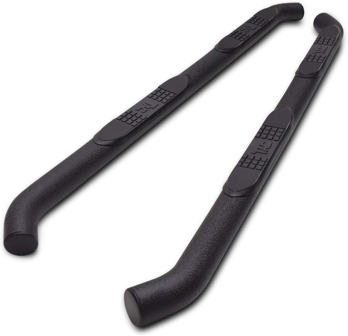 3” Texture Black Side Bars for Toyota Tacoma Double Cab Truck B11552