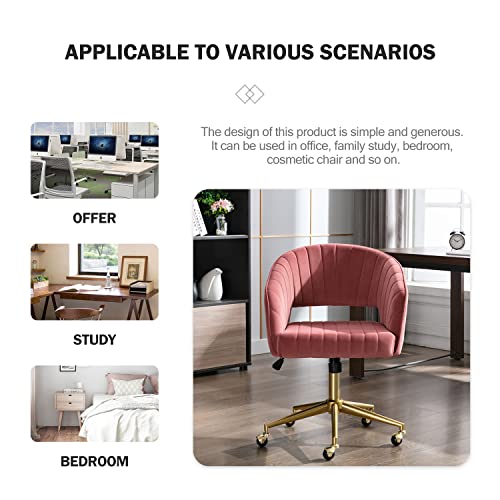 Velvet Ergonomic Upholstered Desk Chair D81119