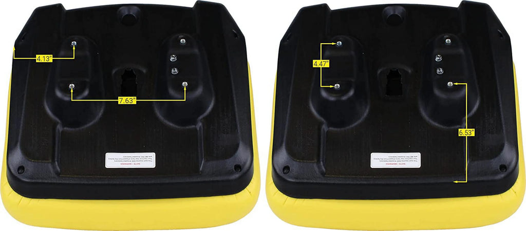 Black & Yellow Mower Seat Z7637