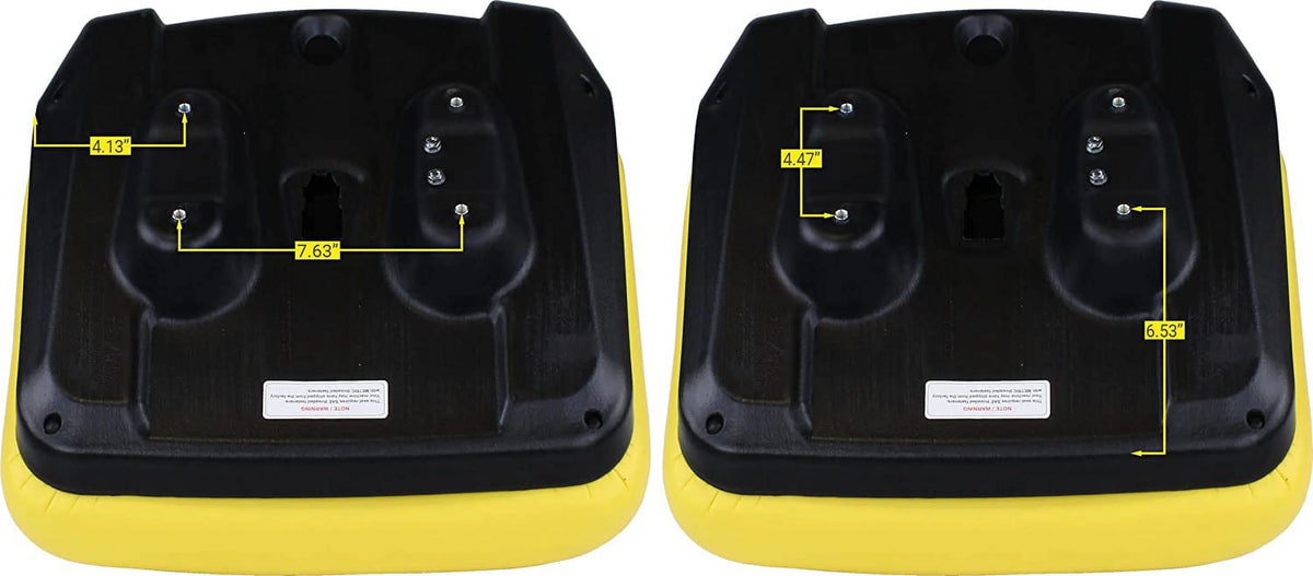 Black & Yellow Mower Seat Z7637