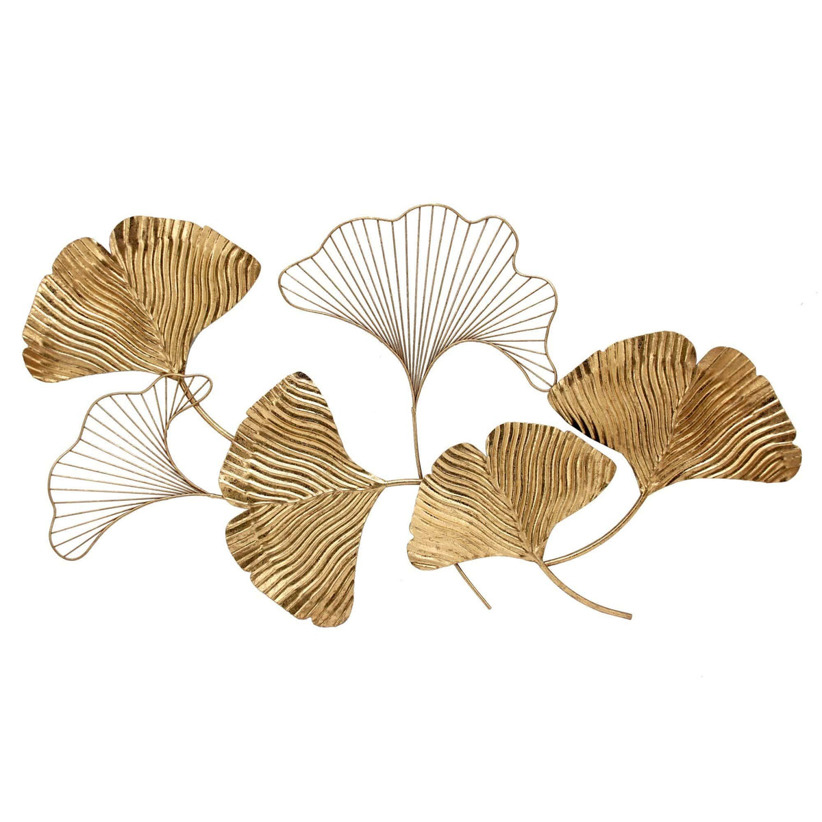 Gold Metal Petal Wall Decor J9453