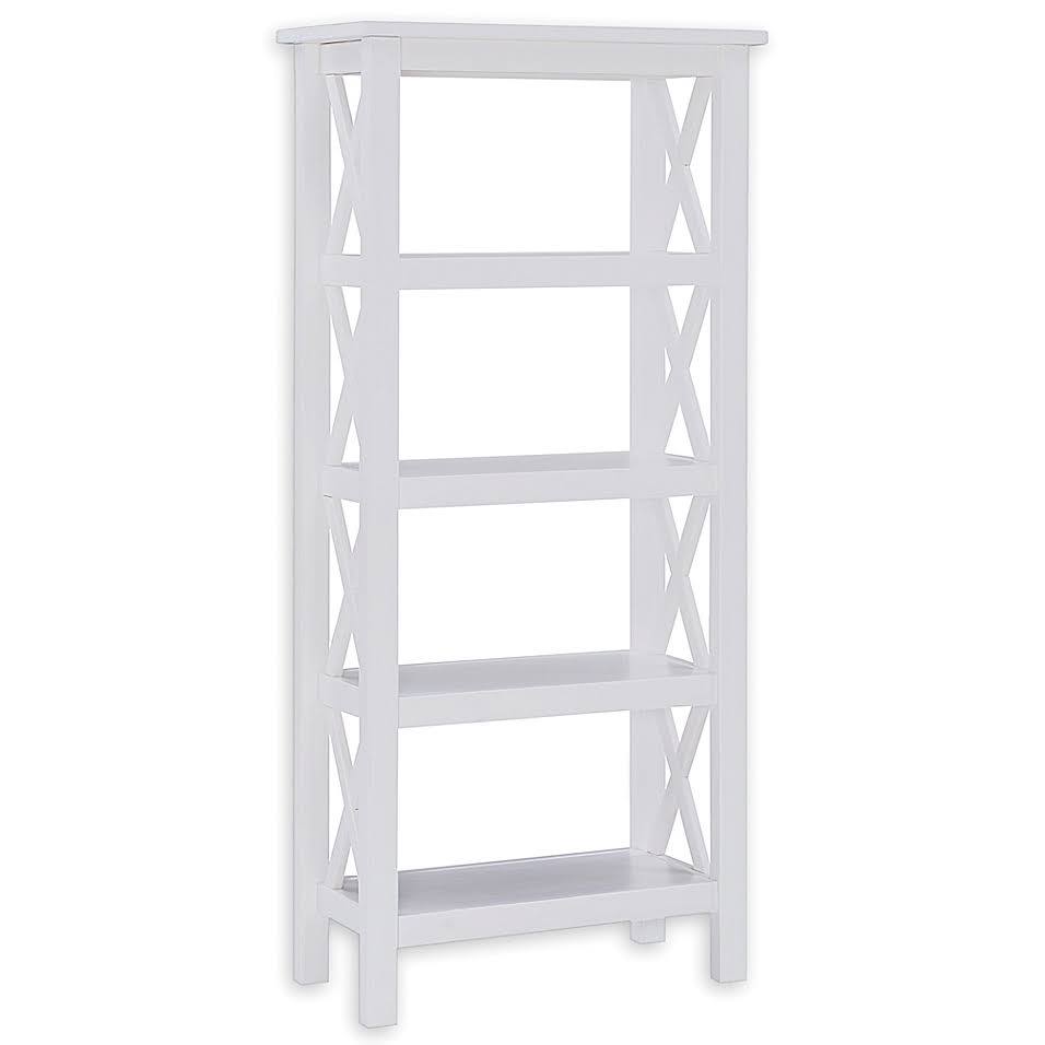 White Antique White Bookcase D5122