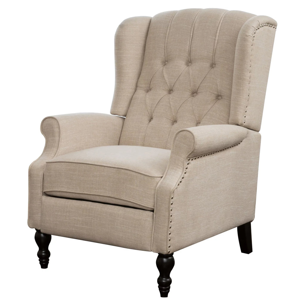 Button-tufted Reclining Club Chair C2584