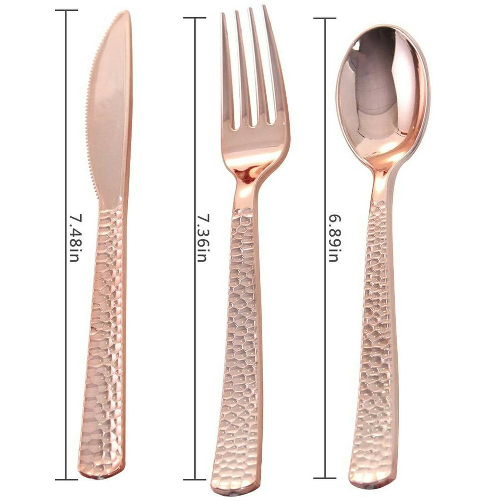 Rose Gold Silverware Disposable Flatware I83795