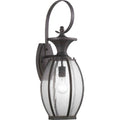 1 Light 24 inch Tall Outdoor Wall Lantern with Clear Seeded Glass U30219