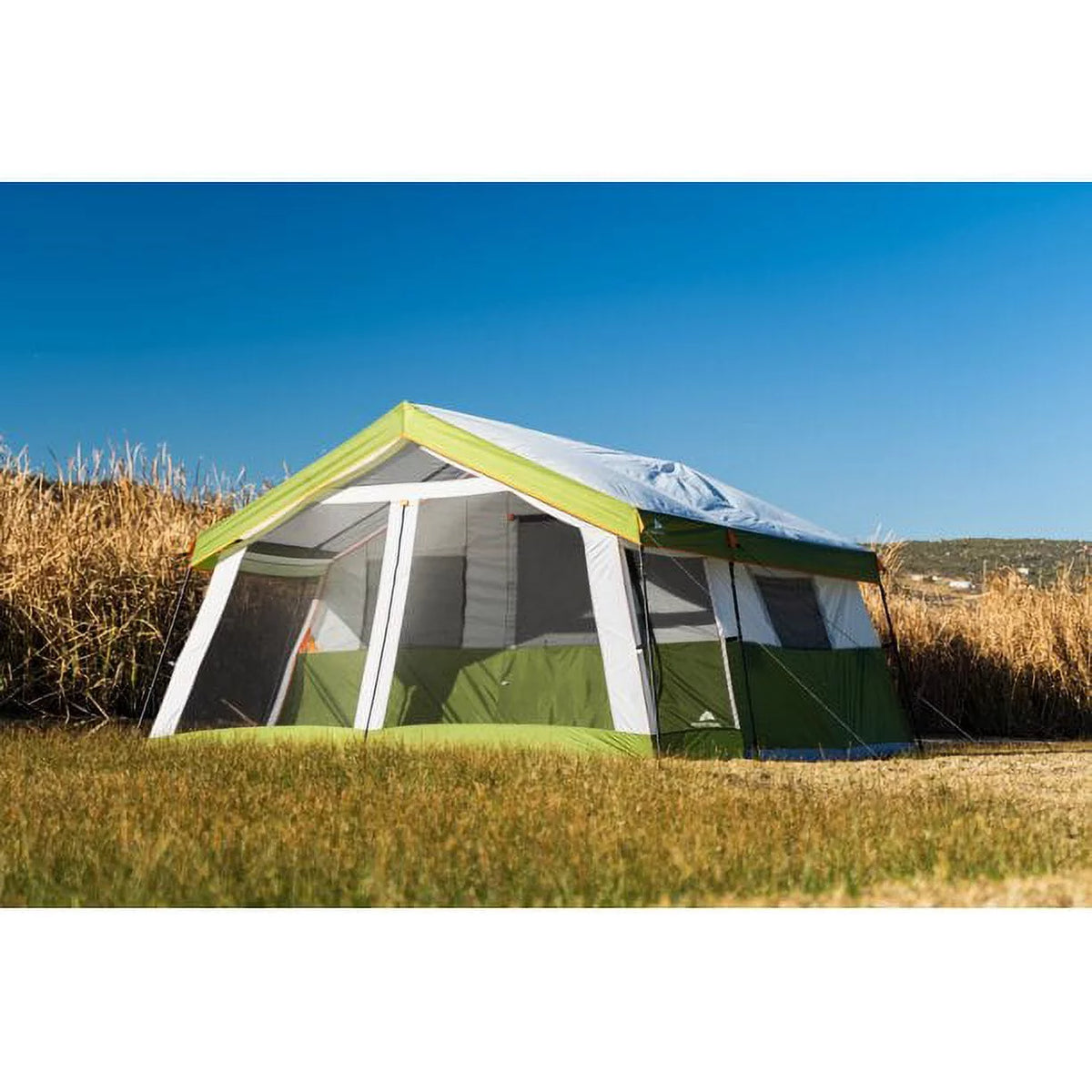 8-Person Family Cabin Tent with Screen Porch, Green T4384