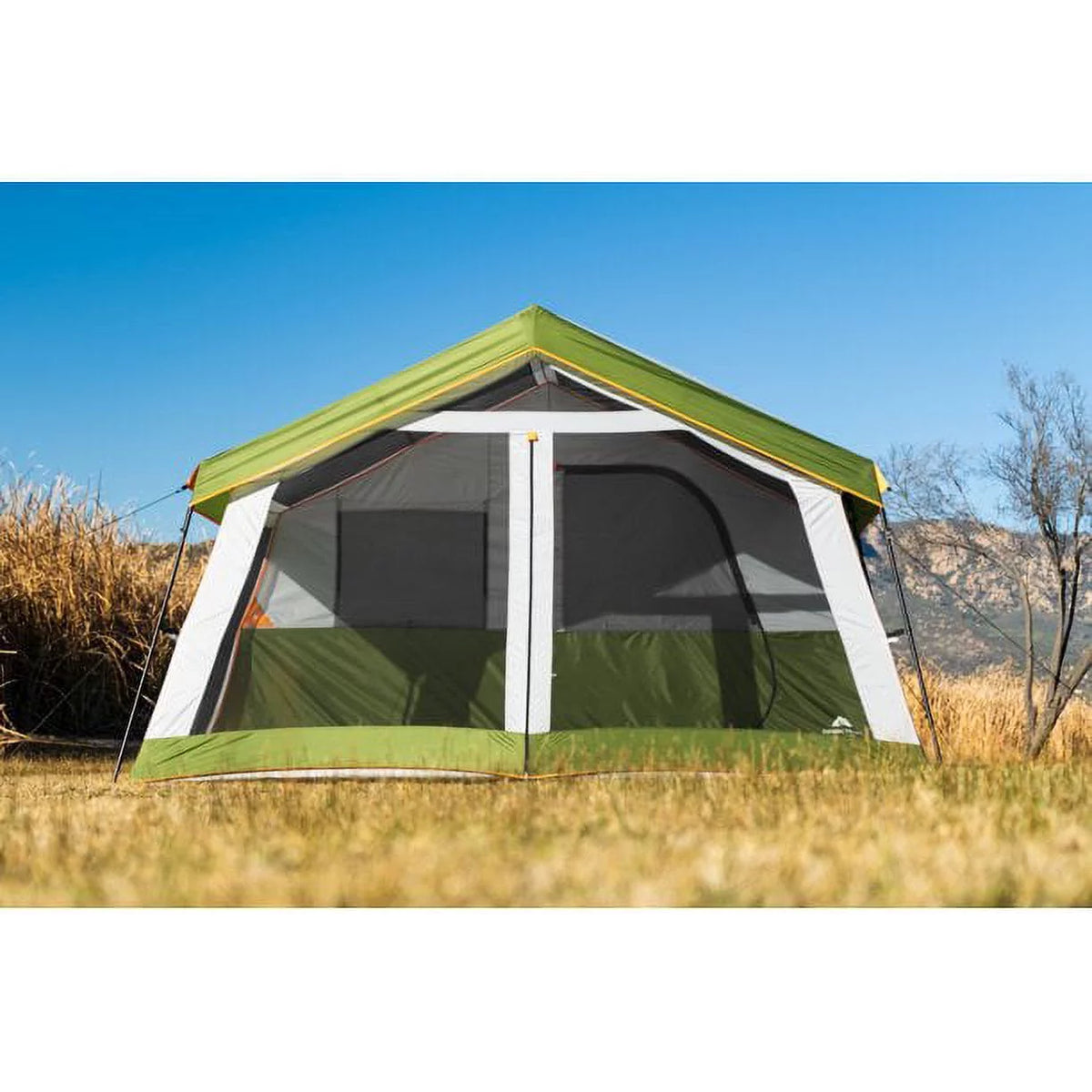 8-Person Family Cabin Tent with Screen Porch, Green T4384