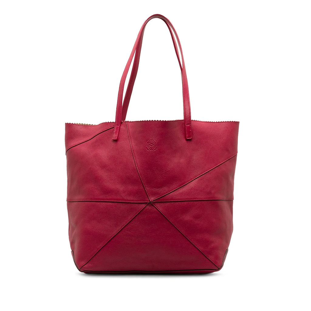 Pink Calf Leather Tote Bag O6117