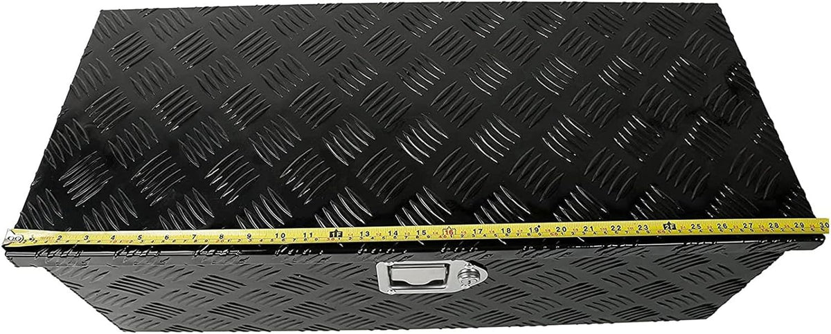 Black Aluminum Pick Up Truck Bed Tool Box with Lock Keys C31607