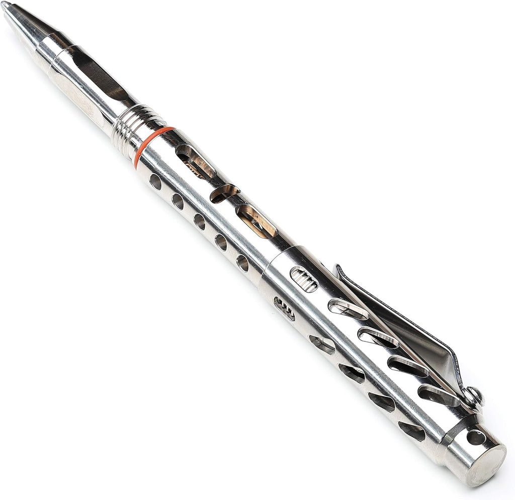 Titanium Tactical Pen with Tungsten Tip and Fisher Ink D5288